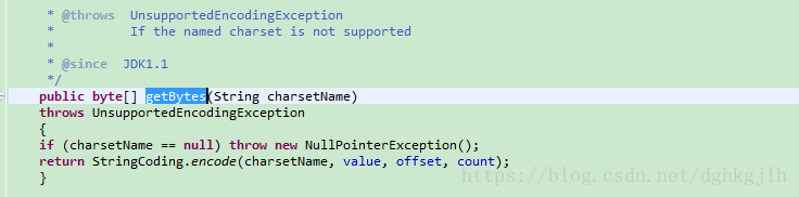 Java source of String.getBytes calling StringCoding.encode