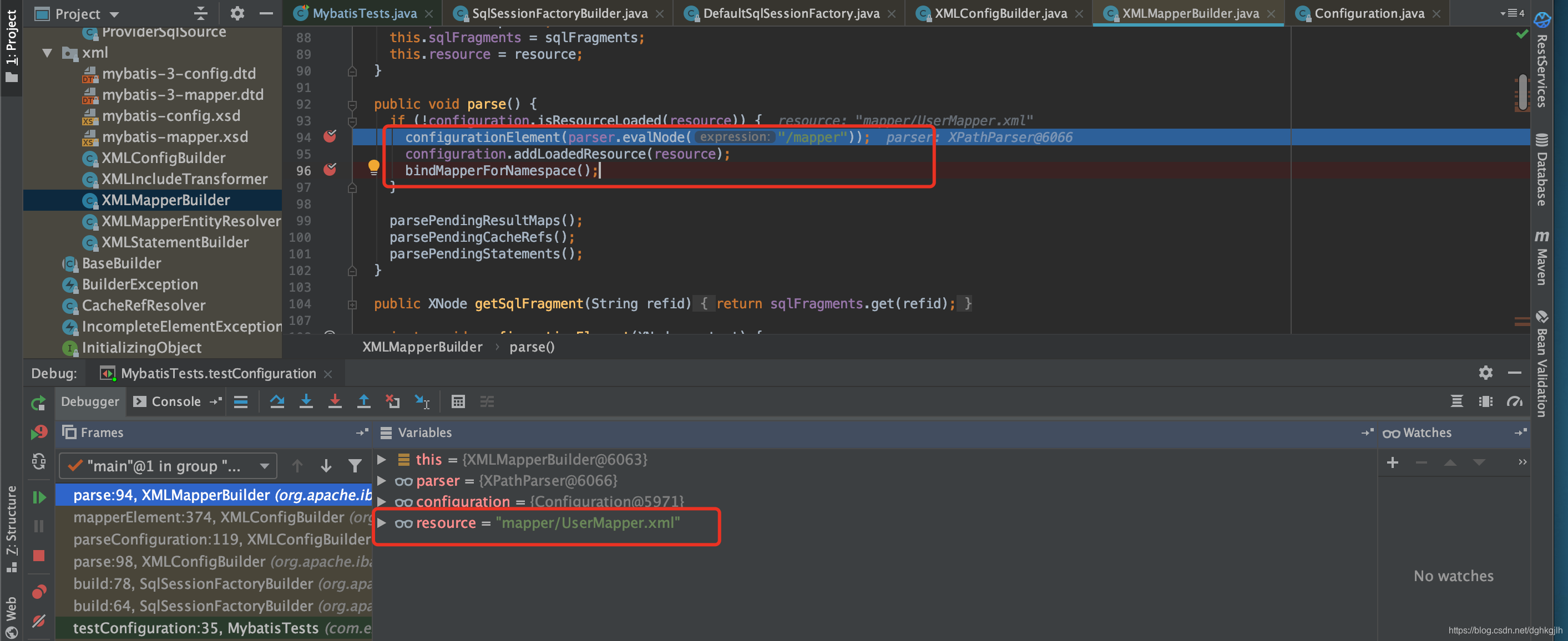 XMLMapperBuilder.parse 的三个主要解析步骤