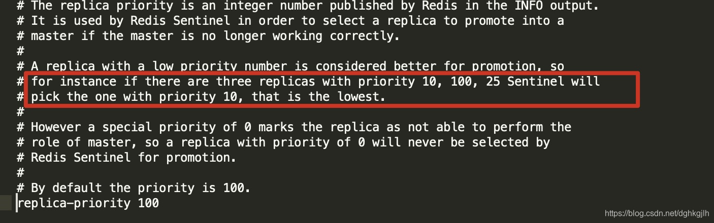 redis.conf 中 replica-priority 配置与哨兵选举优先级说明