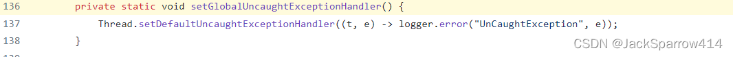 Thread.setDefaultUncaughtExceptionHandler 记录异常的代码示例