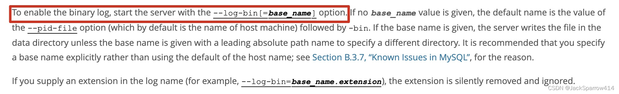 MySQL 文档中 sync_binlog 控制二进制日志同步的说明
