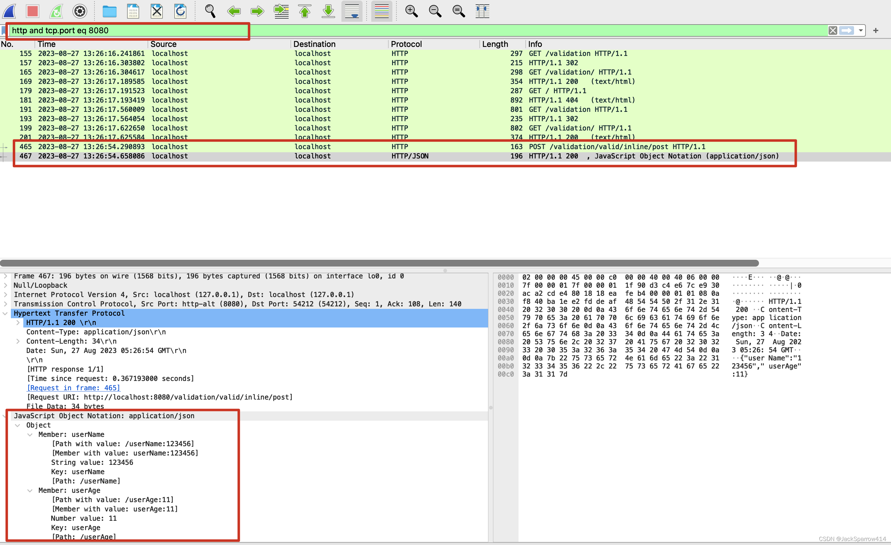 Wireshark 抓取 HTTP 流量并显示请求明文