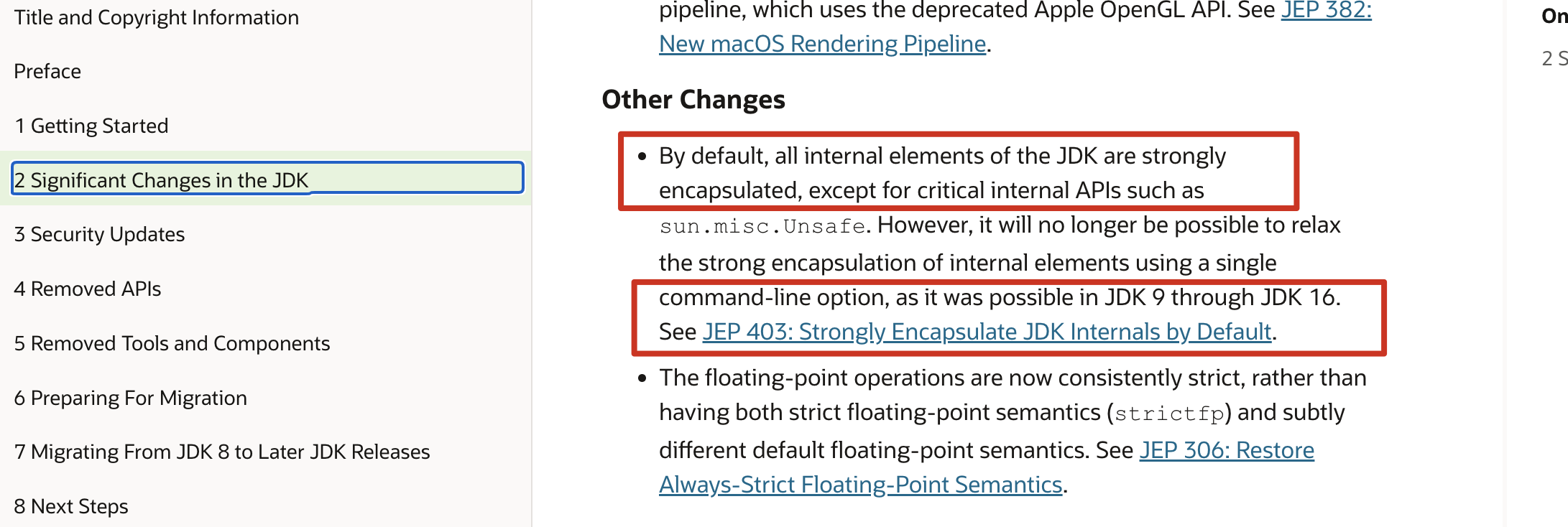 JDK 17 迁移指南说明 JDK 内部 API 的强封装与反射限制